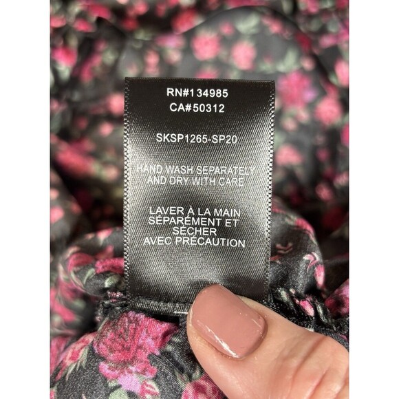 For Love & Lemons Melrose Corset Dress Black Red Floral Size XL Underwire - Picture 7 of 15